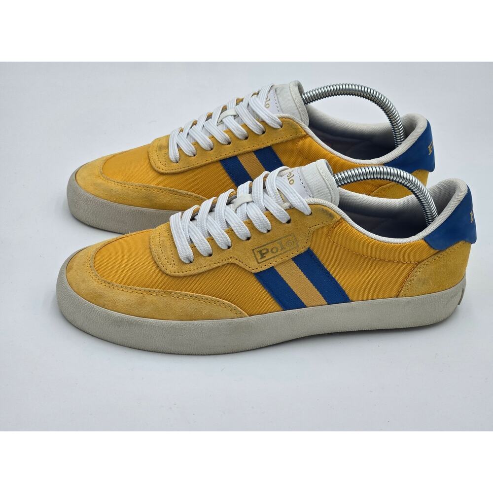 Polo Ralph Lauren Court VLC SK VLC Yellow Blue Mens Size 8
